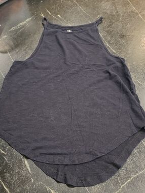 William B Fundamentals Black Halter Style Tank Top Small EUC